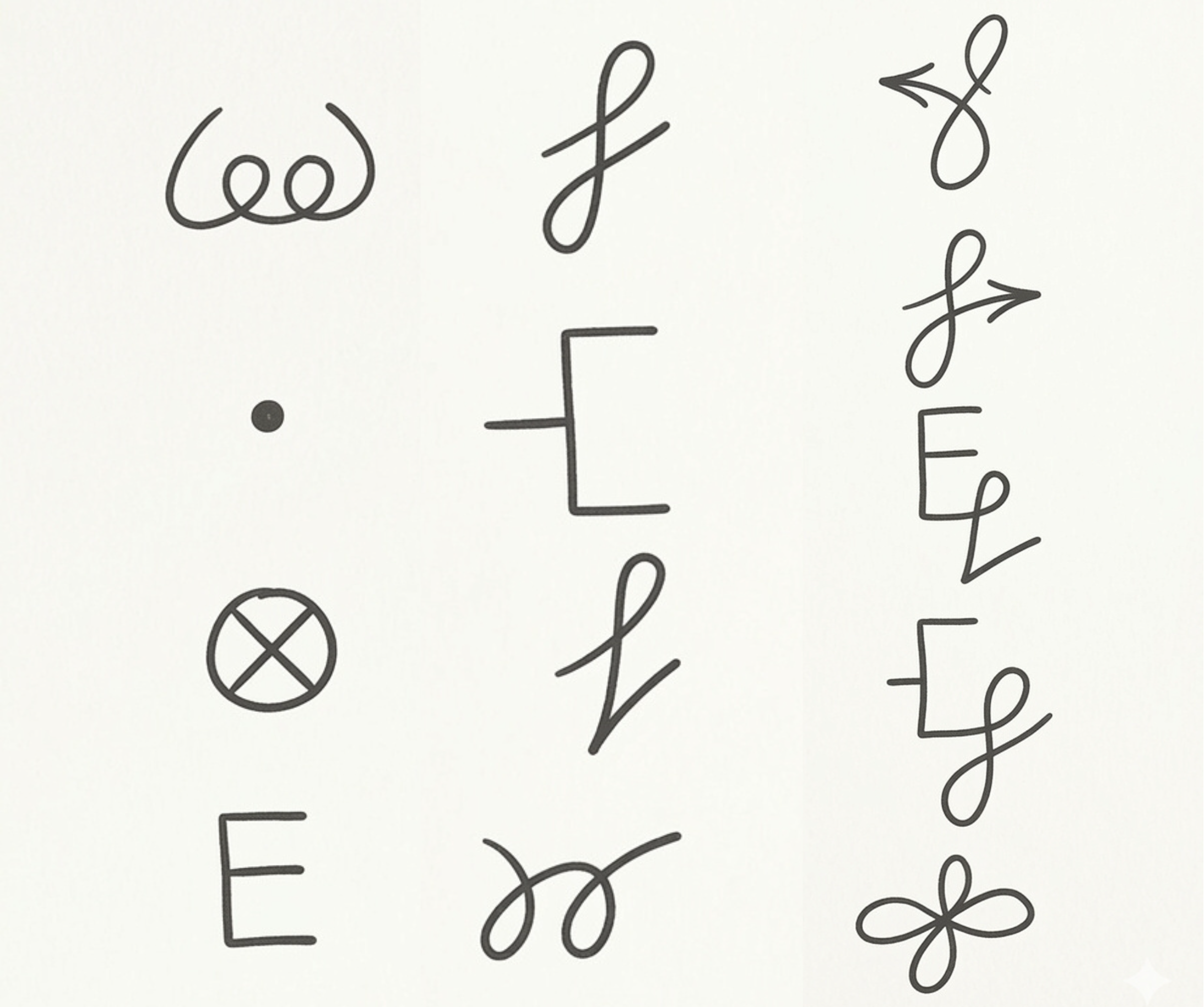 13 Transformations symbols
